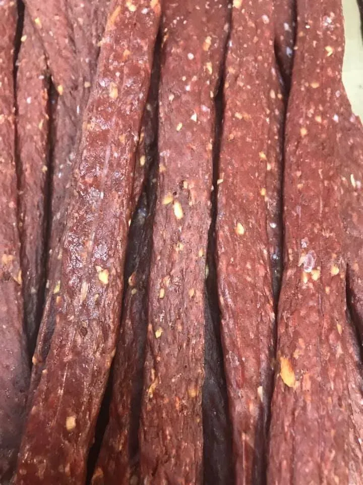 Strips of Garlic Easy Chew jerky