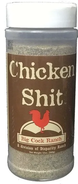 Chicken Shit seasoning jar